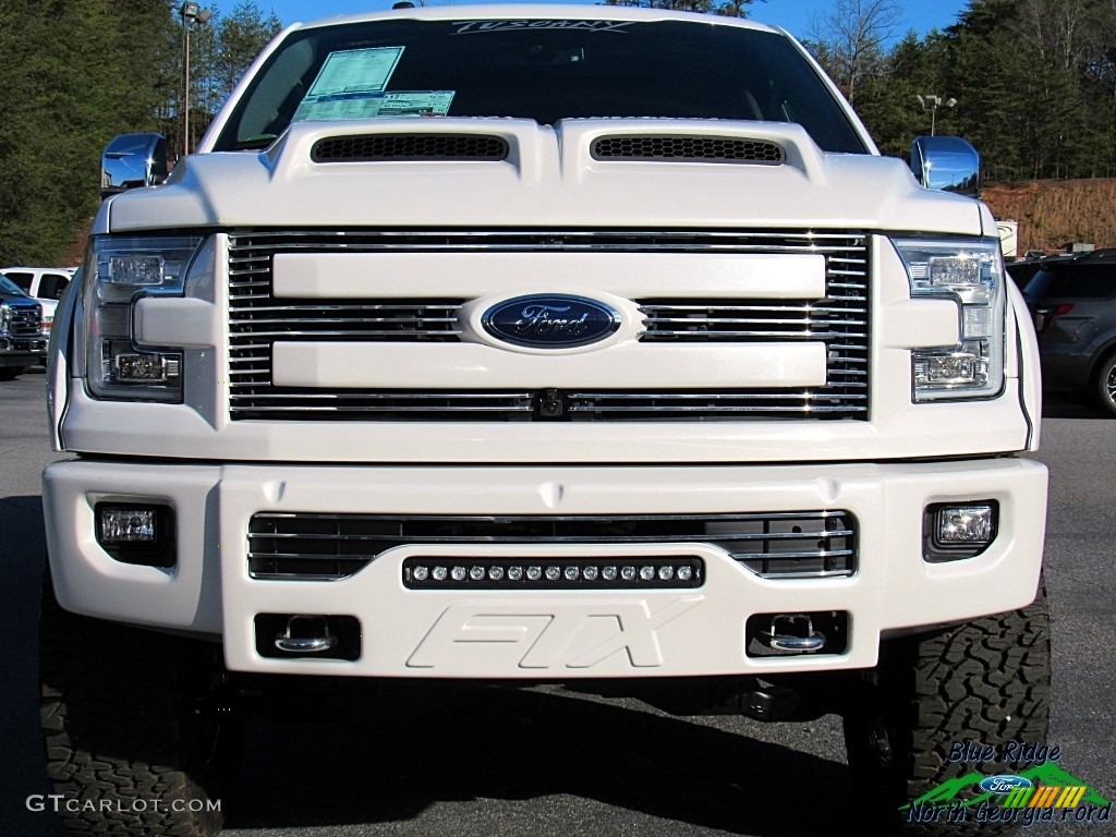 2017 F150 Tuscany FTX Edition Lariat SuperCrew 4x4 - White Platinum / Black photo #8