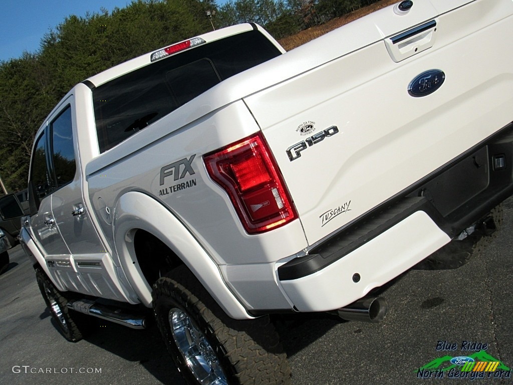 2017 F150 Tuscany FTX Edition Lariat SuperCrew 4x4 - White Platinum / Black photo #39
