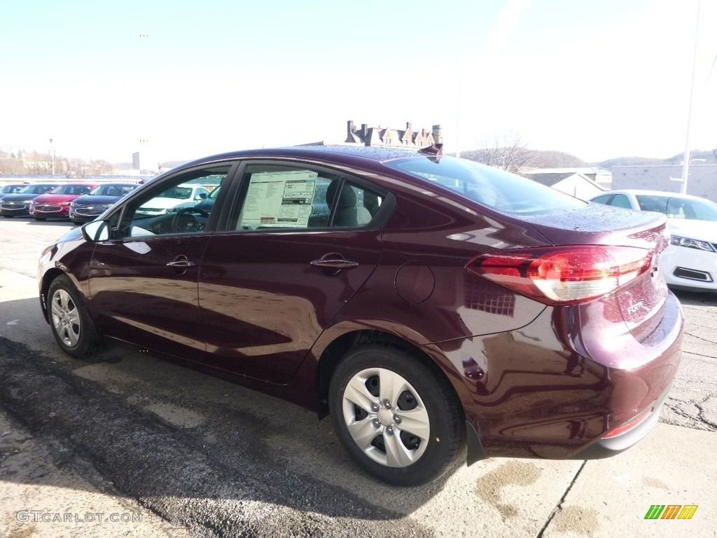 2017 Forte LX - Garnet Red / Black photo #5