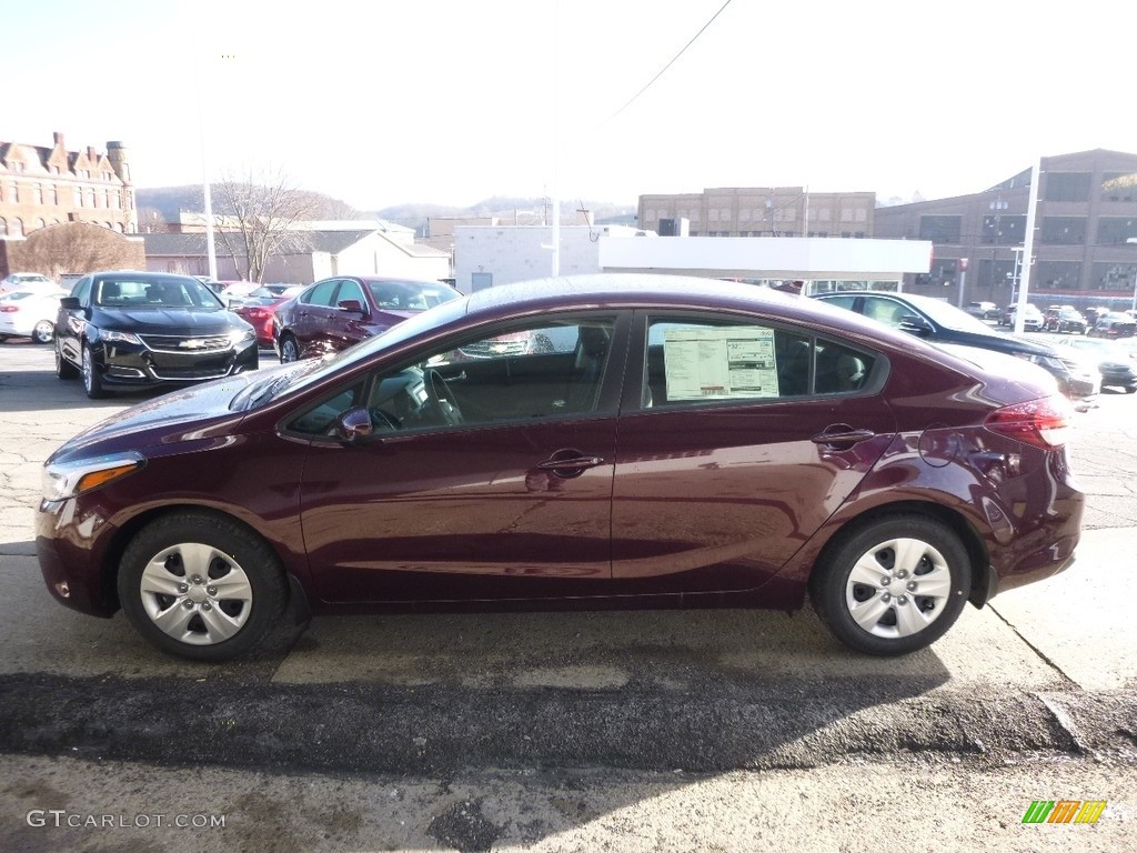 2017 Forte LX - Garnet Red / Black photo #6