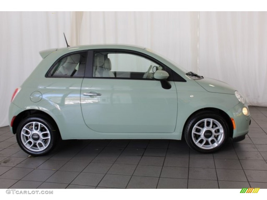 2013 500 Pop - Verde Chiaro (Light Green) / Grigio/Avorio (Gray/Ivory) photo #3