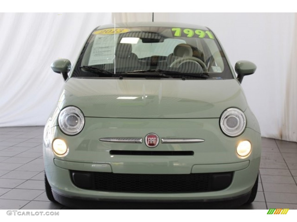 2013 500 Pop - Verde Chiaro (Light Green) / Grigio/Avorio (Gray/Ivory) photo #4