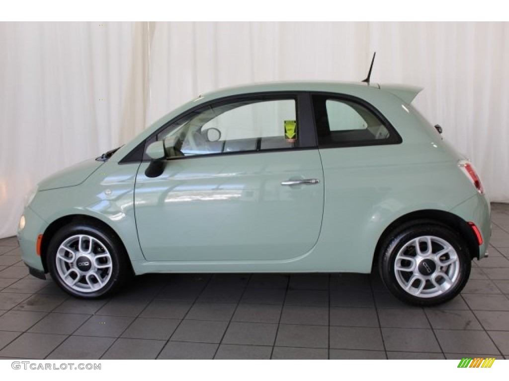 2013 500 Pop - Verde Chiaro (Light Green) / Grigio/Avorio (Gray/Ivory) photo #5