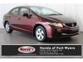 Crimson Pearl - Civic LX Sedan Photo No. 1