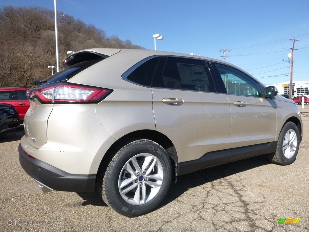 2017 Edge SEL AWD - White Gold Metallic / Ebony photo #2