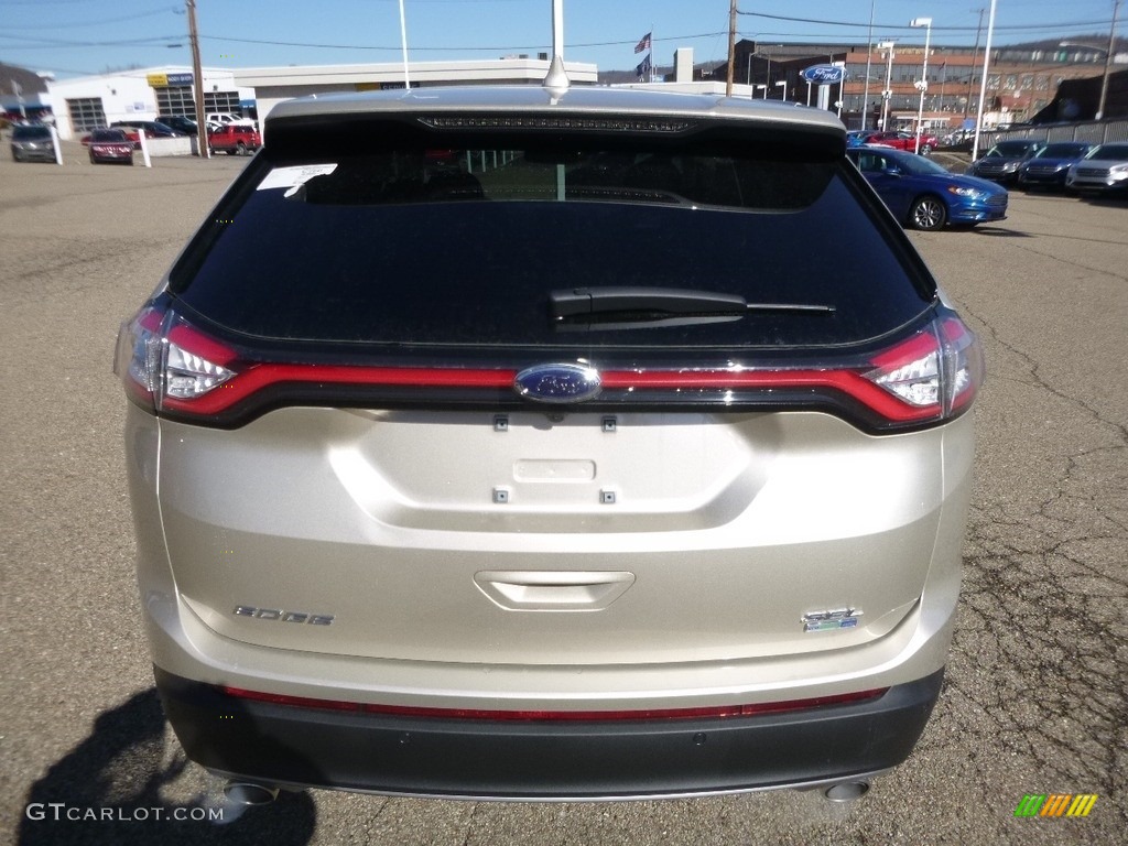 2017 Edge SEL AWD - White Gold Metallic / Ebony photo #3