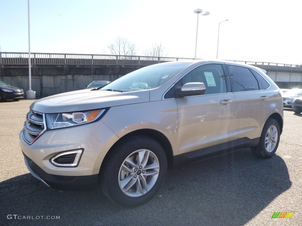 2017 Edge SEL AWD - White Gold Metallic / Ebony photo #7