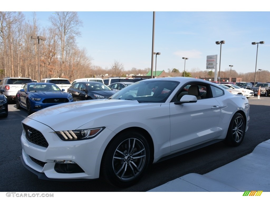 2016 Mustang EcoBoost Premium Coupe - Oxford White / Dark Ceramic photo #6