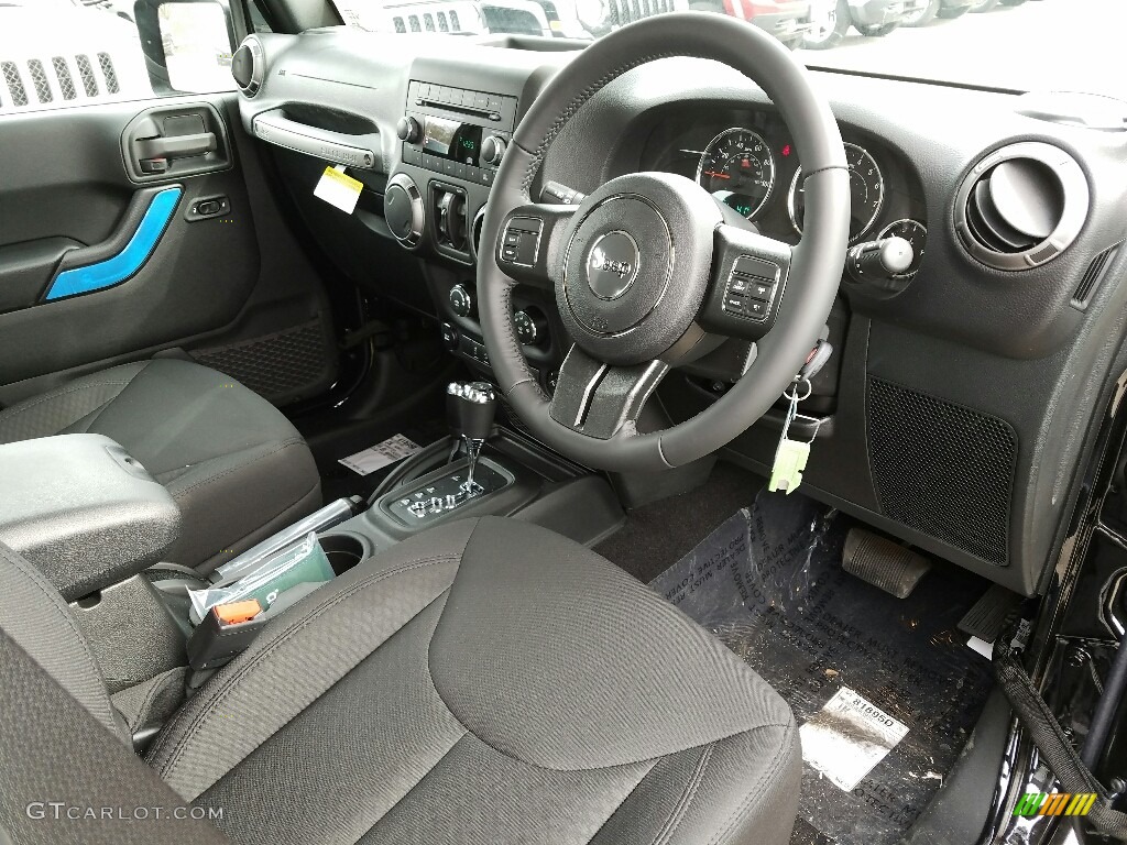 Black Interior 2017 Jeep Wrangler Unlimited Sport 4x4 RHD Photo #118701708