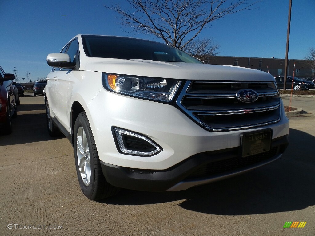 2017 Edge SEL AWD - White Platinum Metallic / Ebony photo #1