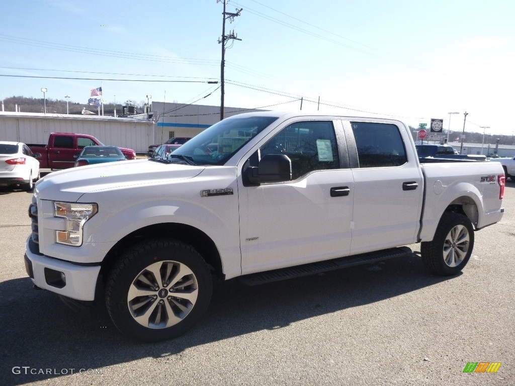 2017 F150 XL SuperCrew 4x4 - Oxford White / Black photo #7