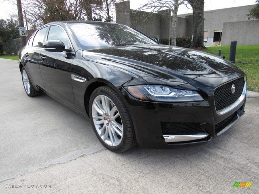 Ultimate Black 2017 Jaguar XF 35t Prestige Exterior Photo #118701822