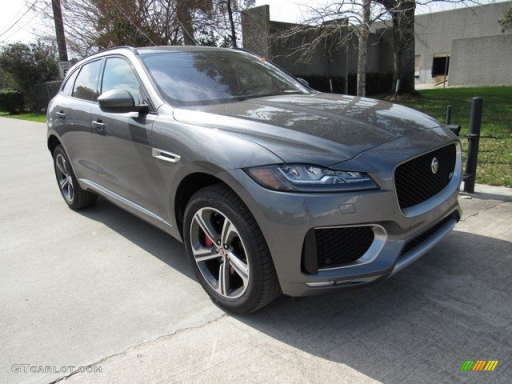 Ammonite Grey 2017 Jaguar F-PACE 35t AWD S Exterior Photo #118702614