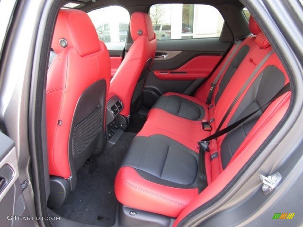 2017 Jaguar F-PACE 35t AWD S Rear Seat Photo #118702671