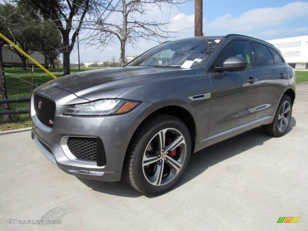 Ammonite Grey 2017 Jaguar F-PACE 35t AWD S Exterior Photo #118702773