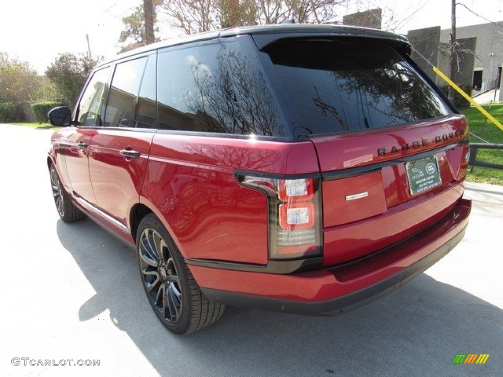 2017 Range Rover Supercharged - Firenze Red Metallic / Ebony/Ebony photo #12