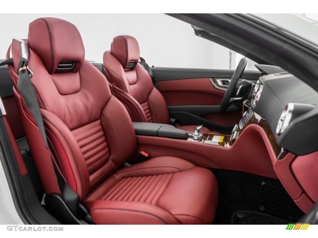 Bengal Red/Black Interior 2017 Mercedes-Benz SL 450 Roadster Photo #118705254