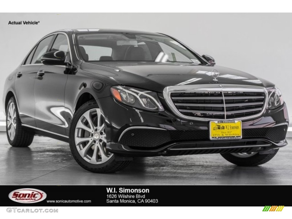 2017 E 300 Sedan - Black / Black photo #1