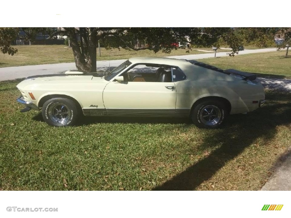 1970 Mustang Mach 1 - Light Ivy Yellow / Black photo #1