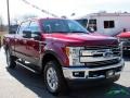 2017 Ruby Red Ford F350 Super Duty Lariat Crew Cab 4x4  photo #7