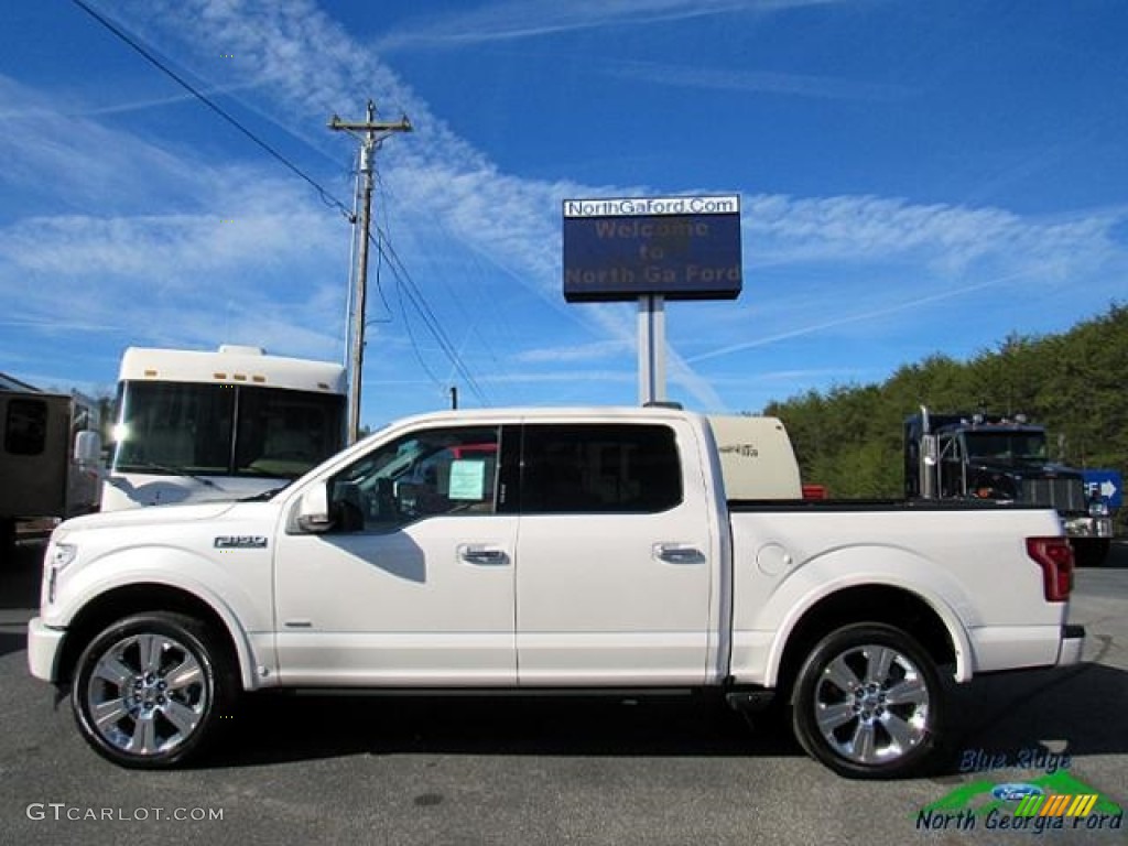 2017 F150 Limited SuperCrew 4x4 - White Platinum / Limited Black/Mojave photo #2