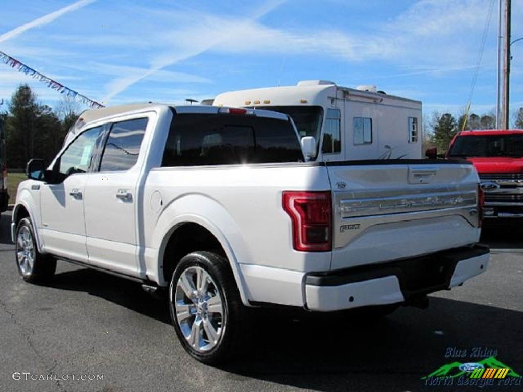 2017 F150 Limited SuperCrew 4x4 - White Platinum / Limited Black/Mojave photo #3