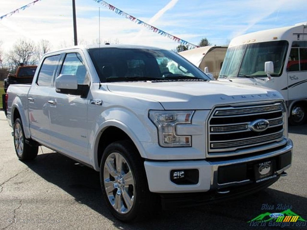 2017 F150 Limited SuperCrew 4x4 - White Platinum / Limited Black/Mojave photo #7