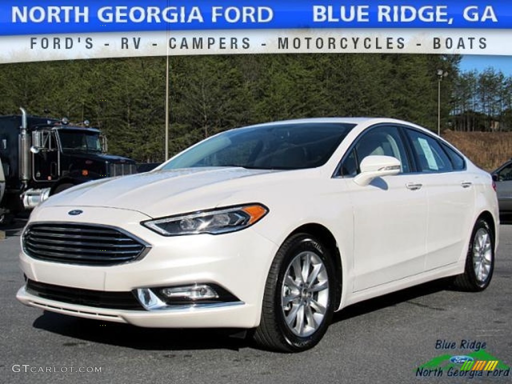 White Platinum Ford Fusion