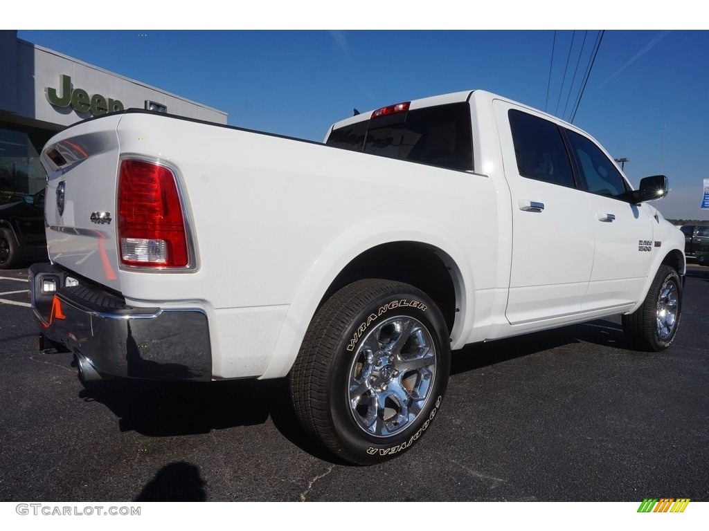 2014 1500 Laramie Crew Cab 4x4 - Bright White / Canyon Brown/Light Frost Beige photo #7