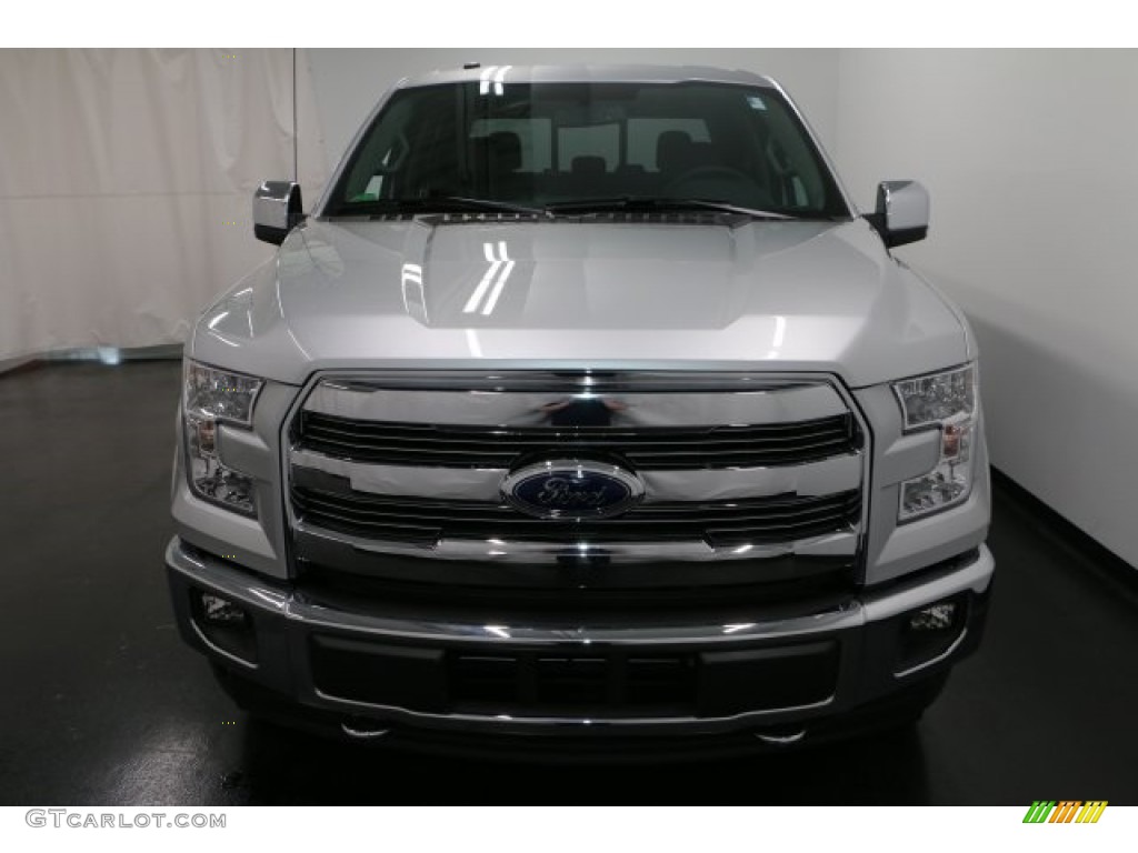 2017 F150 Lariat SuperCrew 4X4 - Ingot Silver / Black photo #6