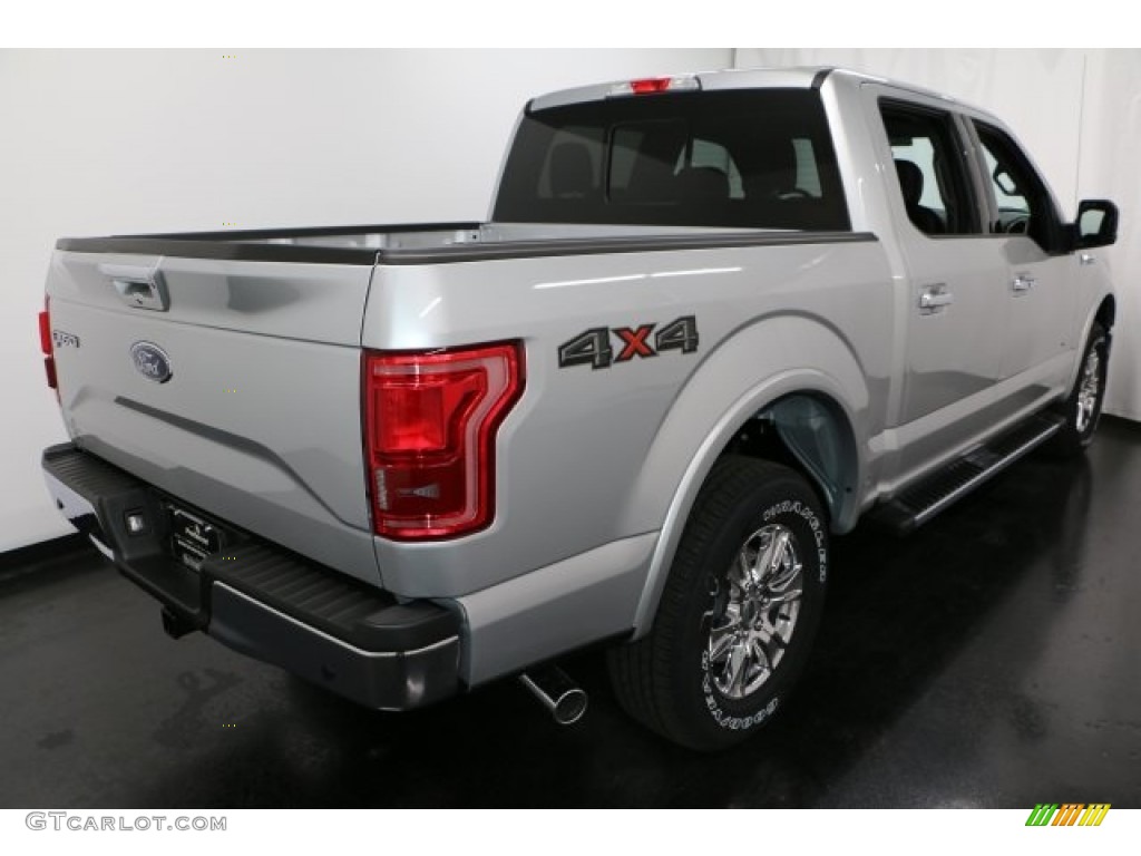 2017 F150 Lariat SuperCrew 4X4 - Ingot Silver / Black photo #8