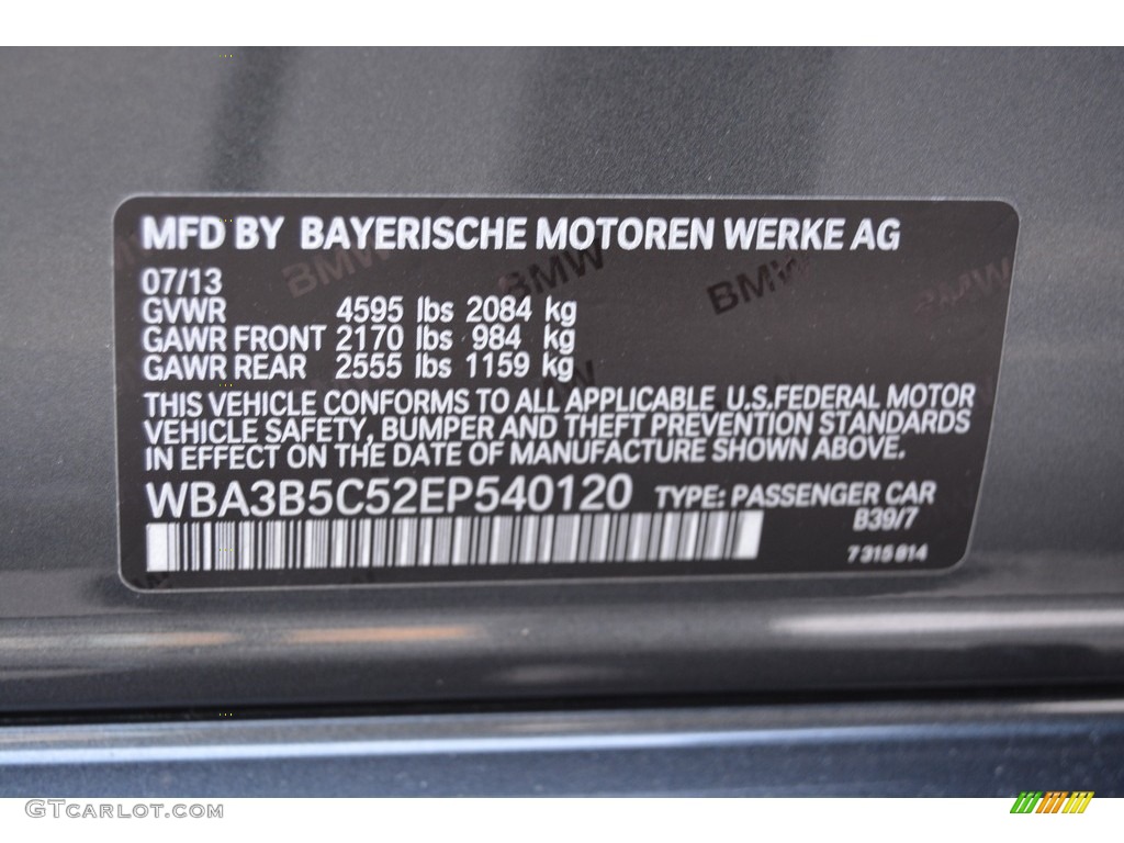 2014 3 Series 328i xDrive Sedan - Mineral Grey Metallic / Black photo #34