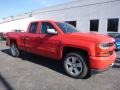 2017 Red Hot Chevrolet Silverado 1500 Custom Double Cab 4x4  photo #3