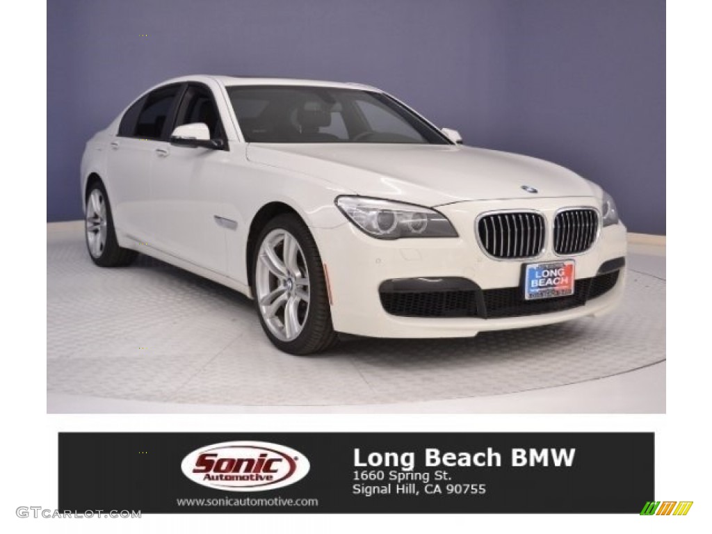 2014 7 Series 740i Sedan - Alpine White / Black photo #1