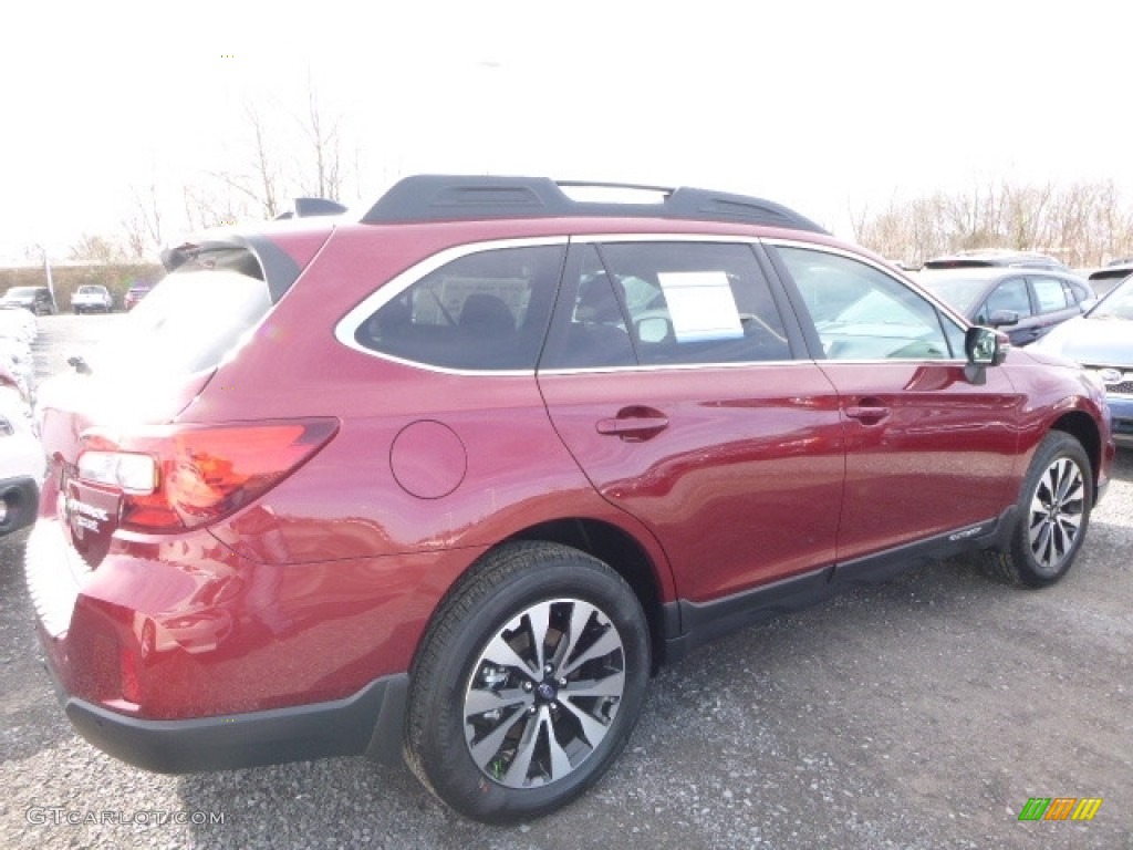 2017 Outback 2.5i Limited - Venetian Red Pearl / Slate Black photo #7