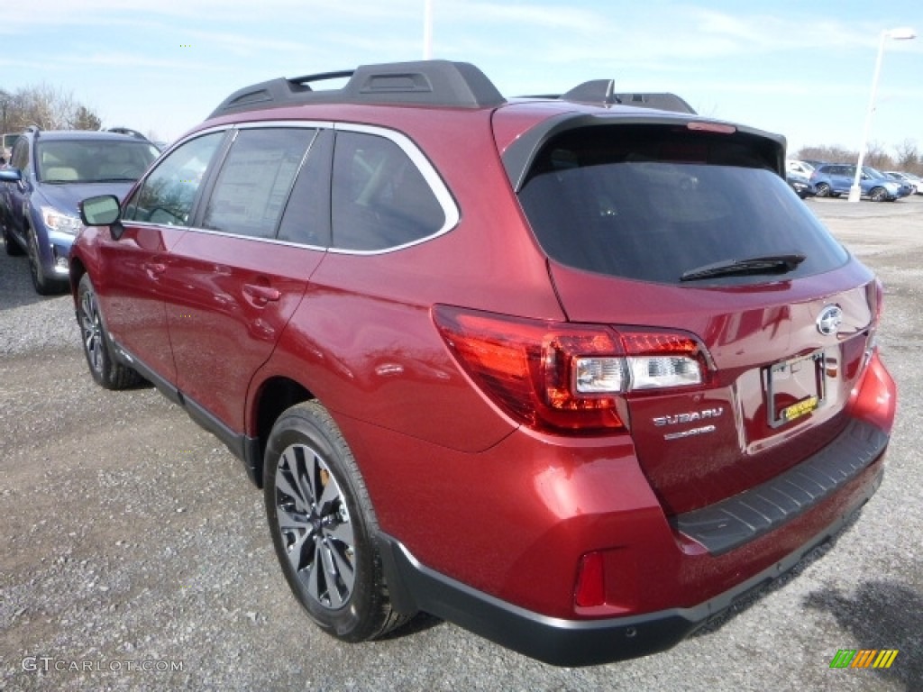 2017 Outback 2.5i Limited - Venetian Red Pearl / Slate Black photo #9