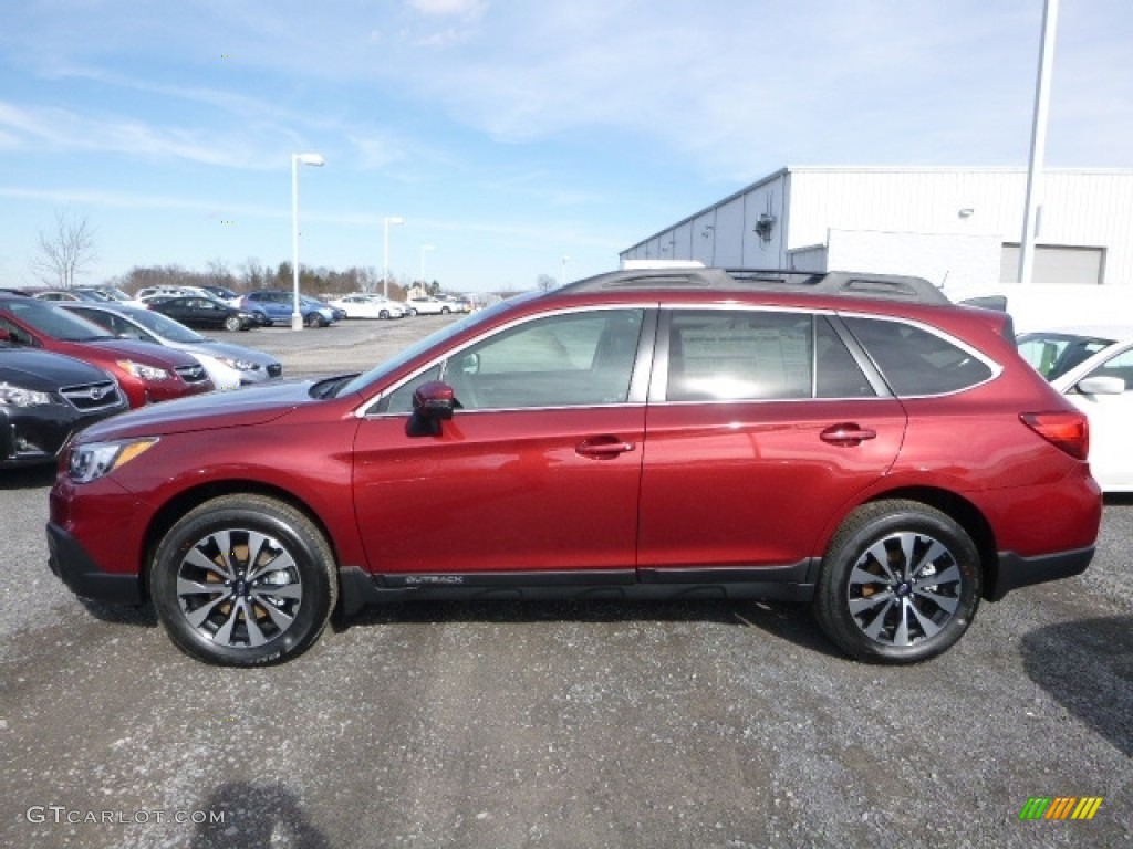 2017 Outback 2.5i Limited - Venetian Red Pearl / Slate Black photo #10