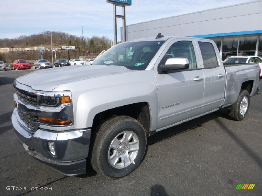 2017 Silverado 1500 LT Double Cab 4x4 - Silver Ice Metallic / Jet Black photo #11