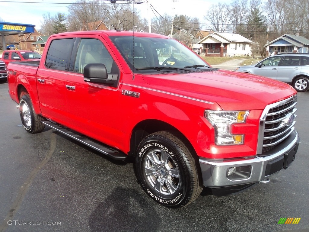 Race Red 2015 Ford F150 XLT SuperCrew 4x4 Exterior Photo #118718952
