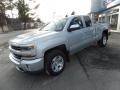 2017 Silver Ice Metallic Chevrolet Silverado 1500 LT Double Cab 4x4  photo #4