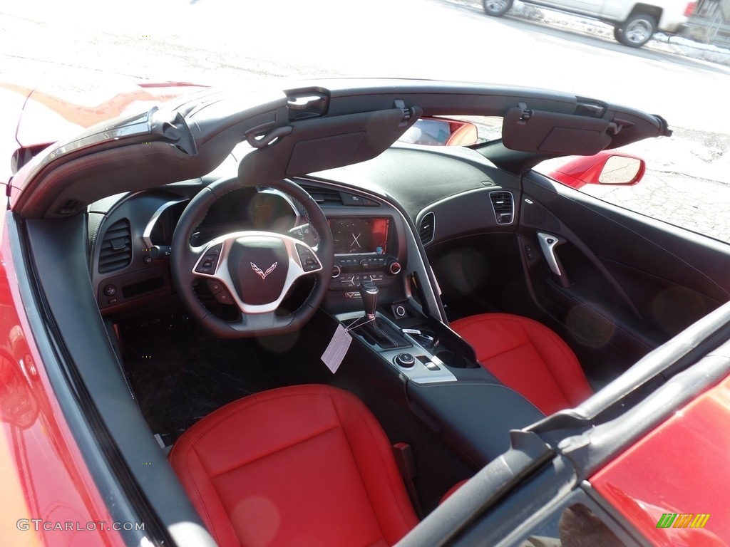 Adrenaline Red Interior 2017 Chevrolet Corvette Stingray Coupe Photo #118721244