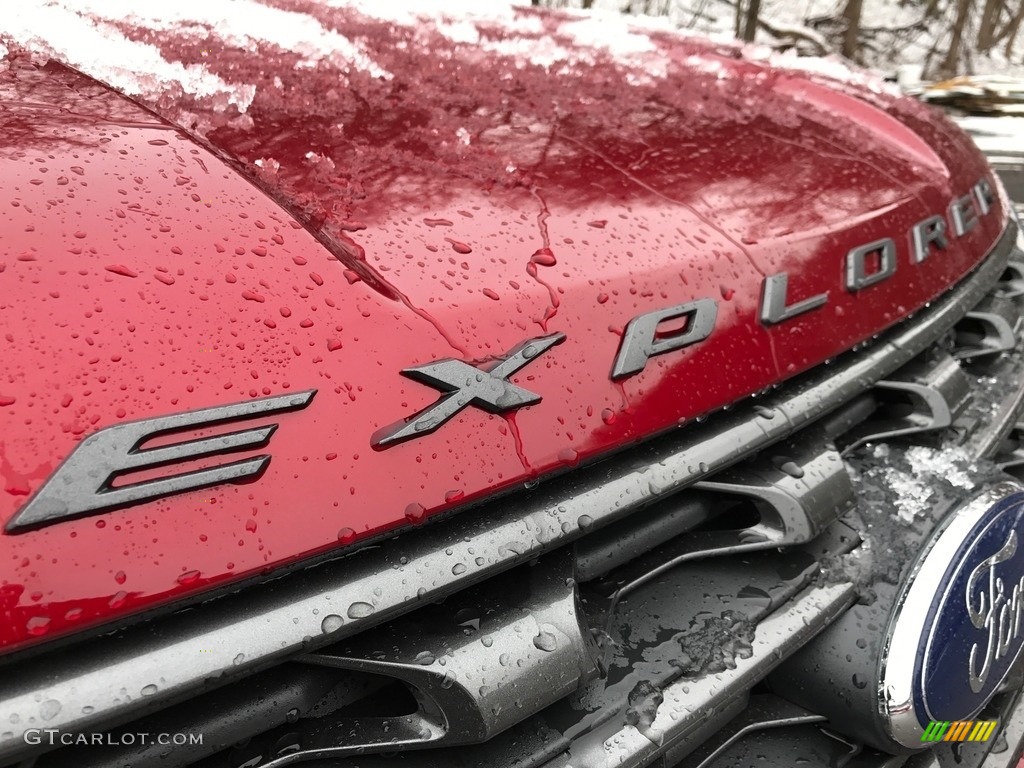 2017 Explorer XLT 4WD - Ruby Red / Sport Appearance Dark Earth Gray photo #3