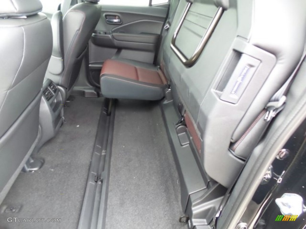 Black/Red Interior 2017 Honda Ridgeline RTL-E AWD Black Edition Photo #118722752