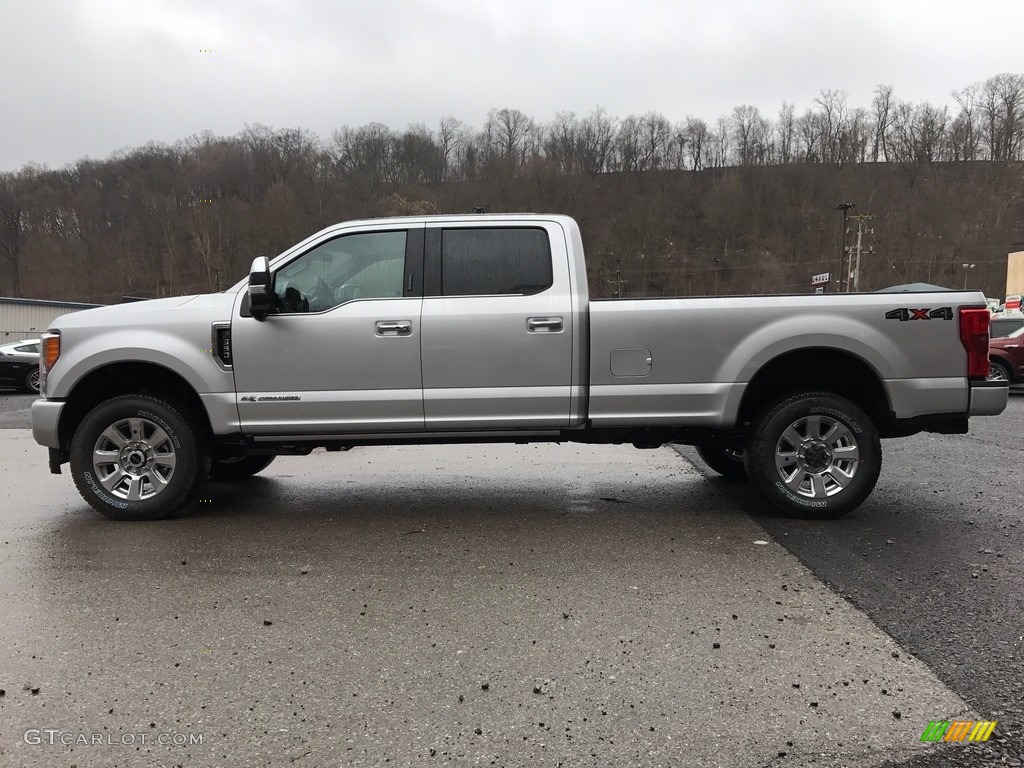 2017 F350 Super Duty Lariat Crew Cab 4x4 - Ingot Silver / Black photo #1