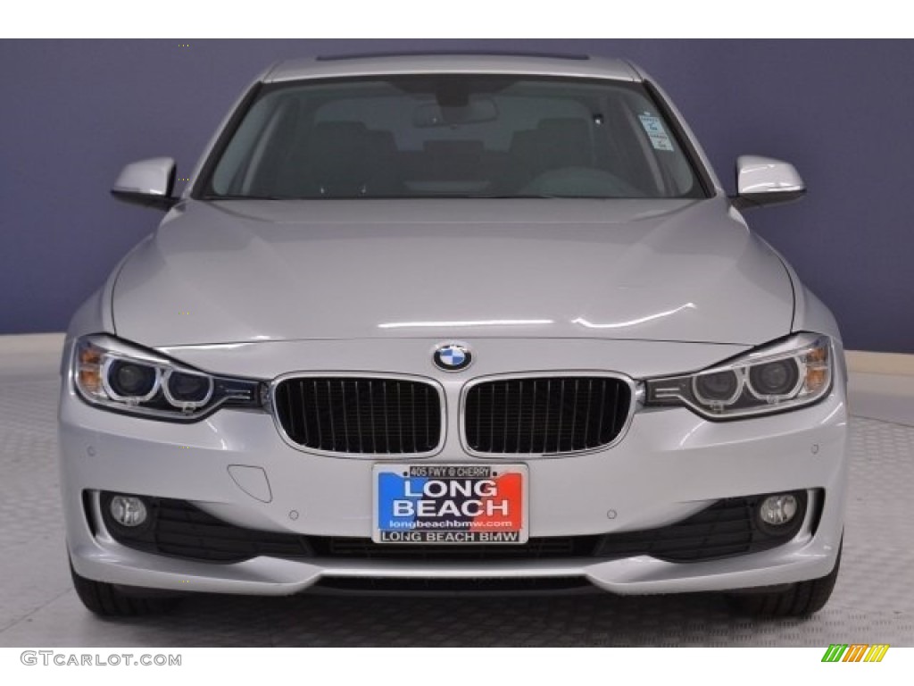 2014 3 Series 328d Sedan - Glacier Silver Metallic / Black photo #2