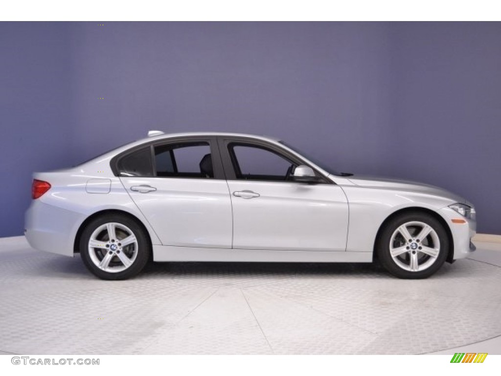 2014 3 Series 328d Sedan - Glacier Silver Metallic / Black photo #8