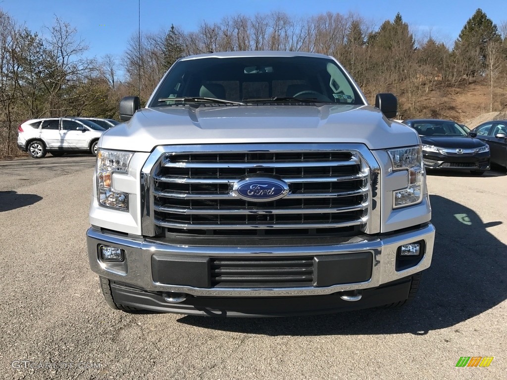 2017 F150 XLT SuperCab 4x4 - Ingot Silver / Earth Gray photo #2