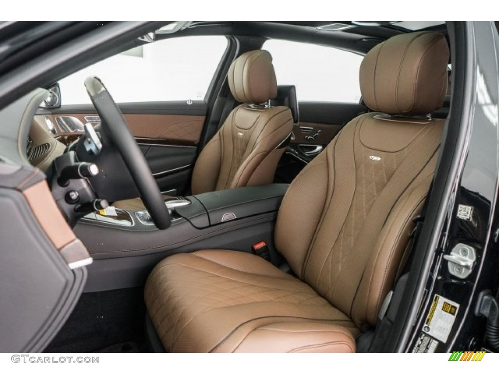 Nut Brown/Black Interior 2017 Mercedes-Benz S Mercedes-Maybach S600 Sedan Photo #118724799