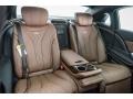 2017 Mercedes-Benz S Nut Brown/Black Interior Rear Seat Photo