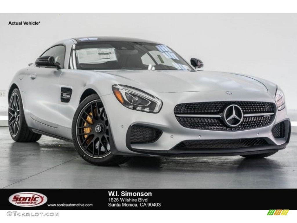 2017 AMG GT S Coupe - designo Iridium Silver Magno (Matte) / Red Pepper/Black photo #1